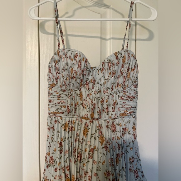 Lulus Ruffle Pleated Dress - Picture 4 of 5